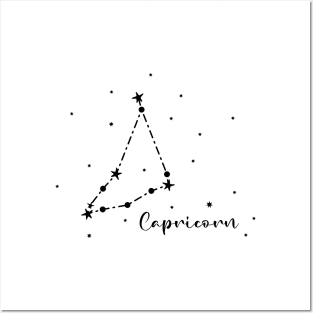 Capricorn Zodiac Constellation Posters and Art